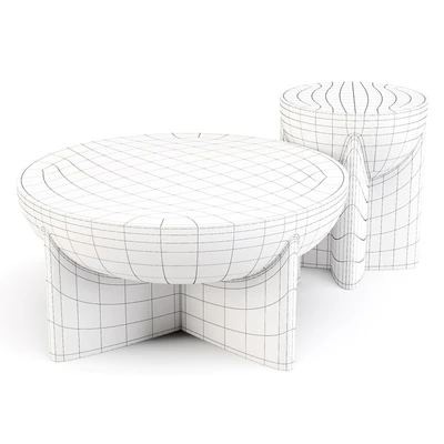 West Elm: Monti Lava Stone - Coffee and Side Table — Ver 3