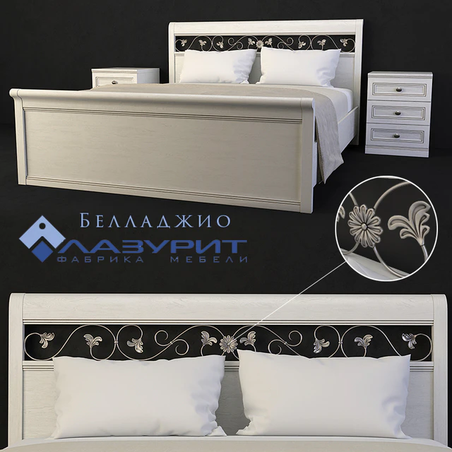 кровать Белладжио (Лазурит) — Скачать