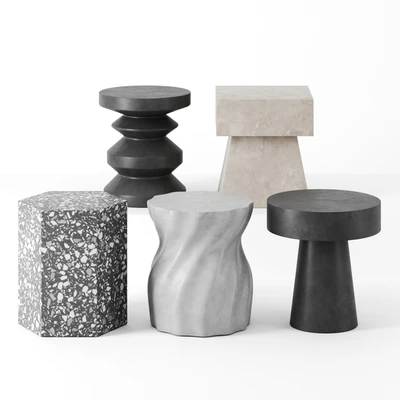 Sculptural side tables — Descargar
