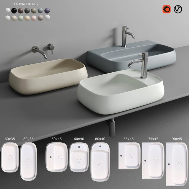 Alice Ceramica NUR Washbasin — Descargar