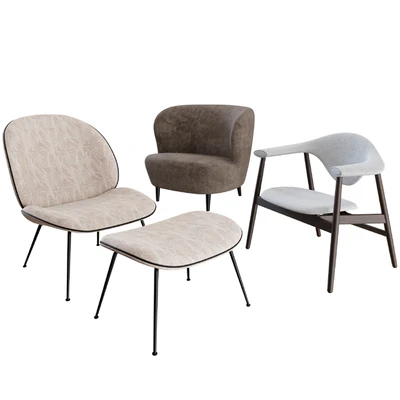 Gubi Lounge Chairs — Ver 3
