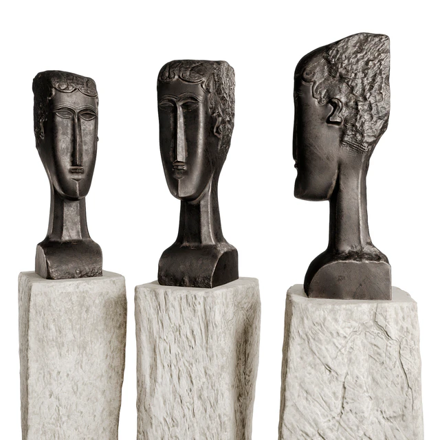 Female head figure — Скачать