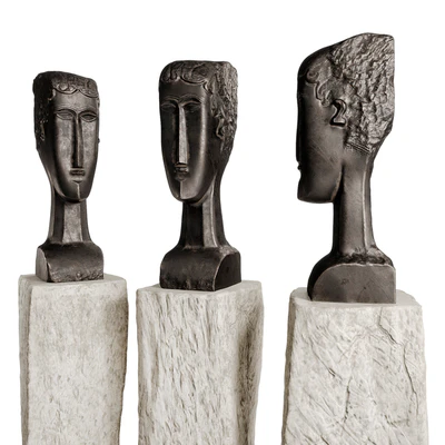 Female head figure — Вид 5