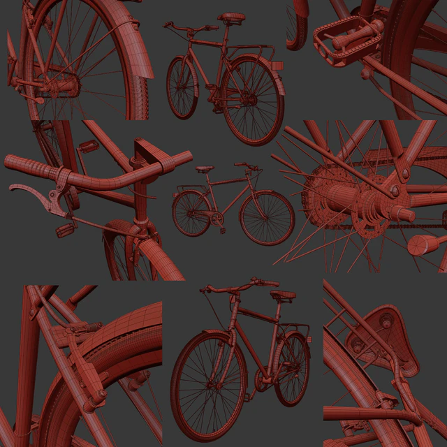 Men's  Vintage Bike / Bike Vintage Roadster — Descargar