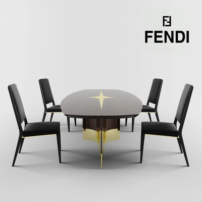 Chairs and tables Fendi Casa — Ver 2