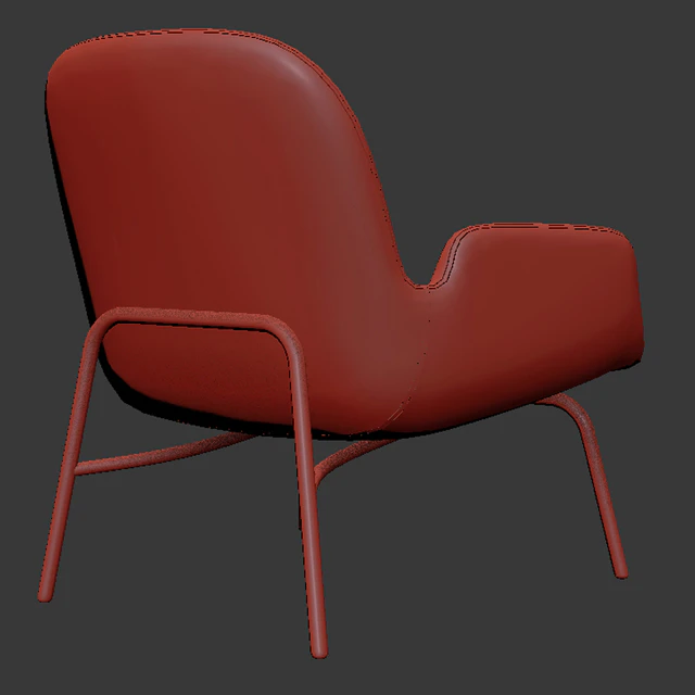 Era Lounge Chair Low Steel — Descargar
