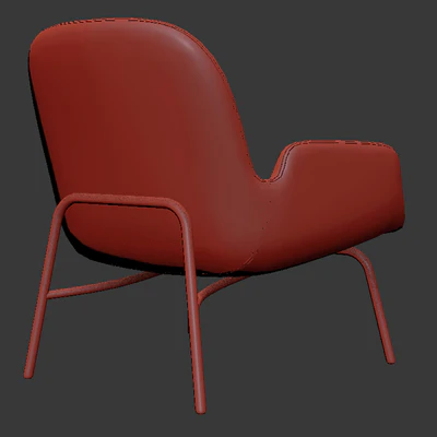 Era Lounge Chair Low Steel — Ver 3