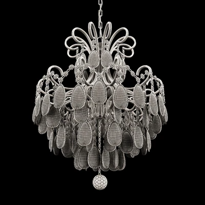 Chandelier Crystal Lux Sevilia SP4 Silver — Ver 2
