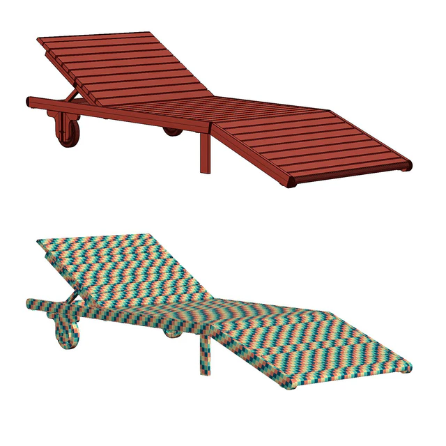 Mary wooden single sunbed by Bpoint Design / Sunbed — Descargar
