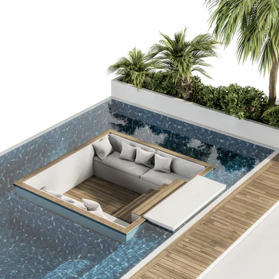 Backyard and Landscape Furniture with Pool 02 — Вид 5