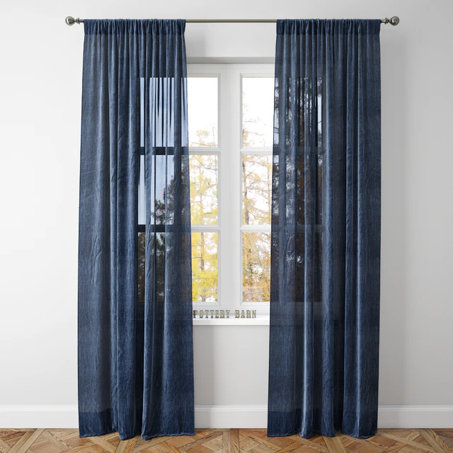 BELGIAN FLAX LINEN SHEER DRAPE-Pottery Barn — Descargar