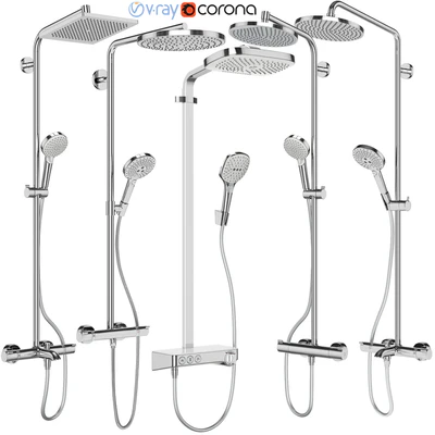 Shower systems Hansgrohe set 154 — Ver 1