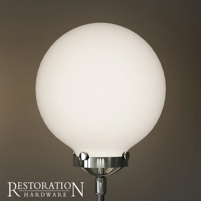 Rh bistro globe milk glass double sconce — Ver 4