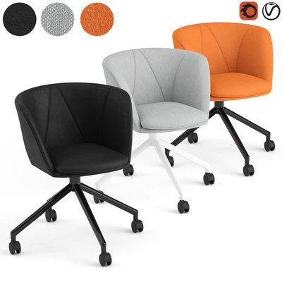 Fredericia Verve swivel castors chair — Ver 1