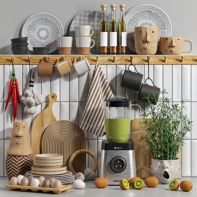 Decorative kitchen set 04 — Скачать