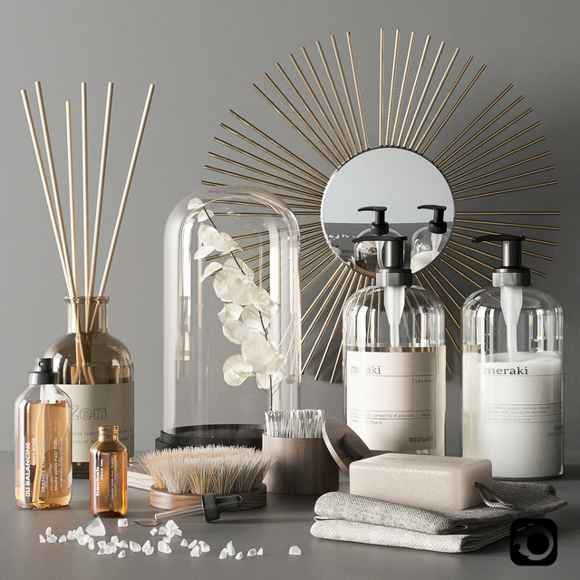 Elegant bathroom accessories — Descargar
