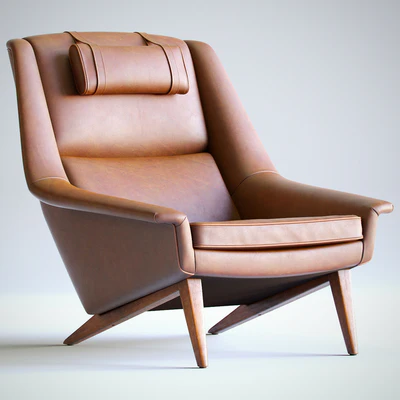 Danish Reupholstered Lounge Chair — Ver 1