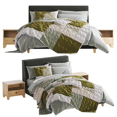 Riley Upholstered Bed — Ver 1