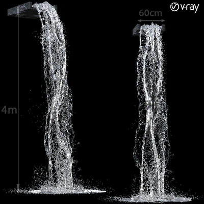 Waterfall fountains 002 — Ver 1