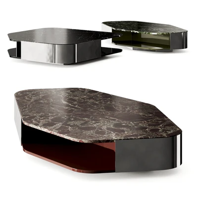 Minotti Diagramma Marble Coffee Table — Ver 1