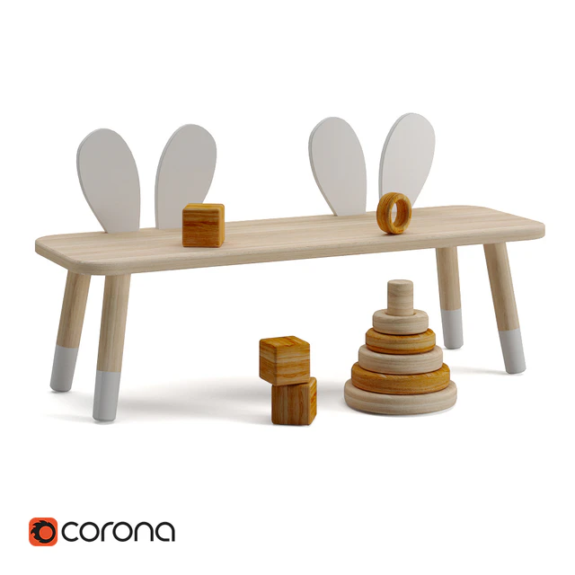 Zara Home Rabbit Kids Bench — Descargar