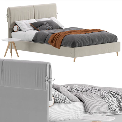 Bed Siteno Minced 140 Barhat Beige by Divan.ru / Bed Siteno — Ver 7
