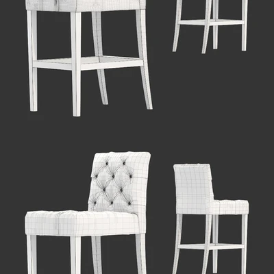 Restoration Hardware / Bennett Parsons Leather Stool — Ver 3
