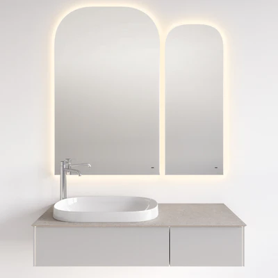 Sink with MAGICA cabinet, VETRATA mirror and ETERNA mixer, Kerama Marazzi — Ver 5