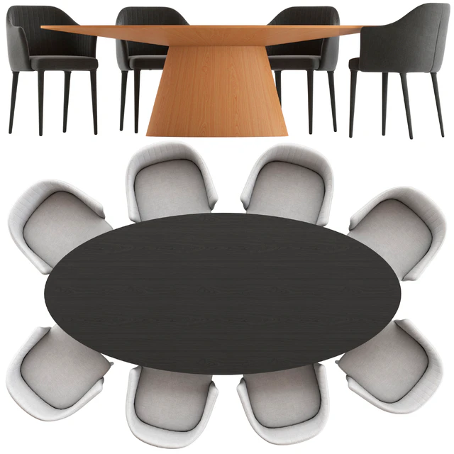 Globewest Carter Amrchair and Classique Oval Table — Скачать