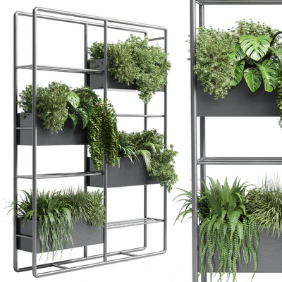stand plant box - collection Indoor plant 254 metal vase pot fern grass — Вид 1