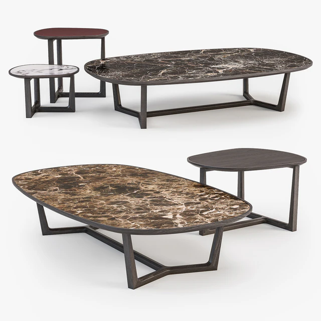 Poliform Tridente coffee tables set — Descargar