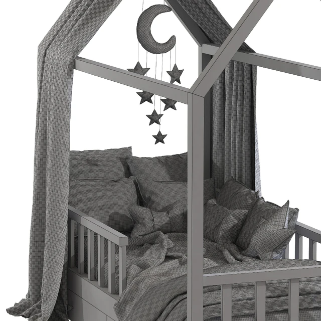 Children's bed with columns 7 — Descargar