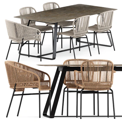 Cricket chairs and Kolonaki table by Varaschin — Ver 1