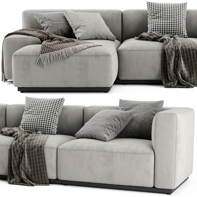 Cassina Mex Cube Chaise Longue Sofa — Скачать