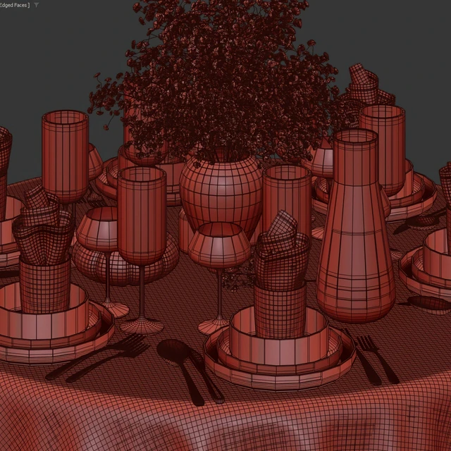 Сервировка стола / Table setting 03 — Скачать