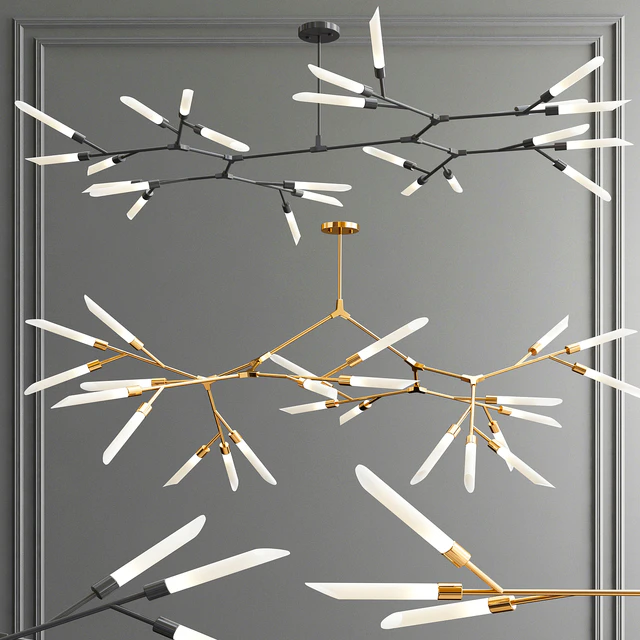 Led Nordic & Rotatable Branch Tube Chandelier — Скачать