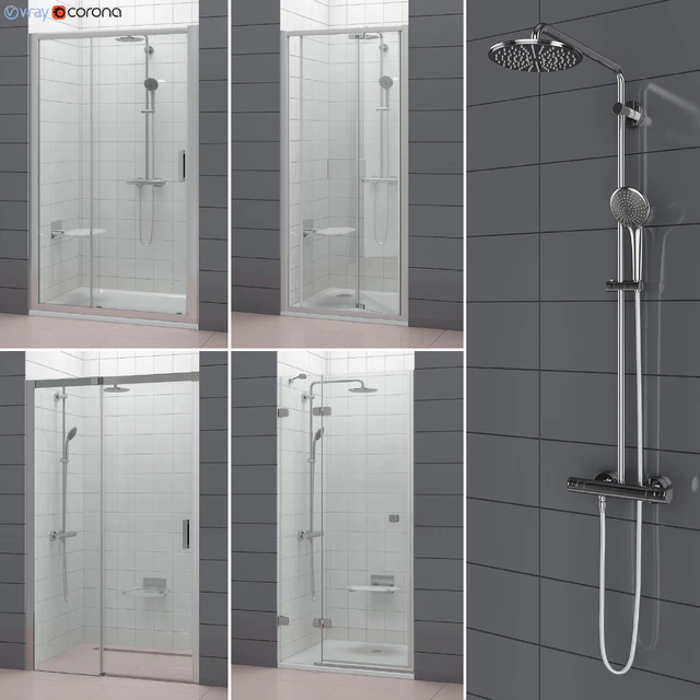 Set of shower doors RAVAK set 52 — Descargar