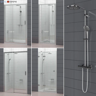 Set of shower doors RAVAK set 52 — Ver 1