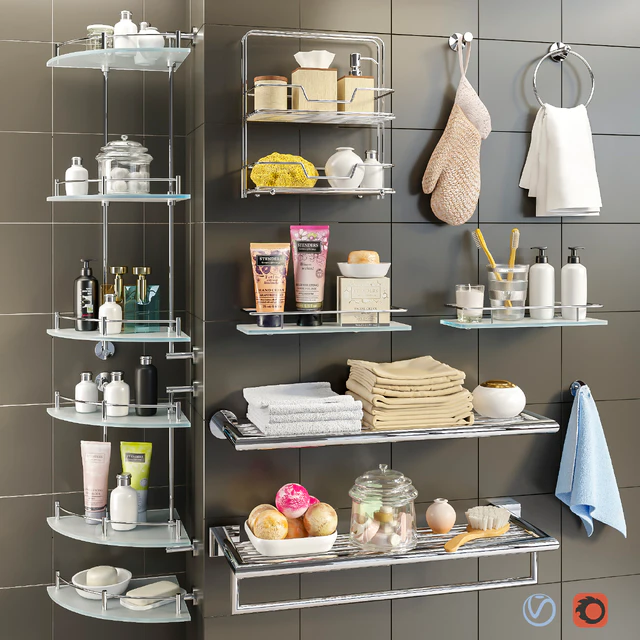 Accessories and cosmetics for the bath + Axentia shelves, Bemeta set 2 — Descargar