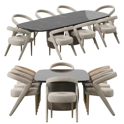 Wave Chair and Mellow Table — Ver 1