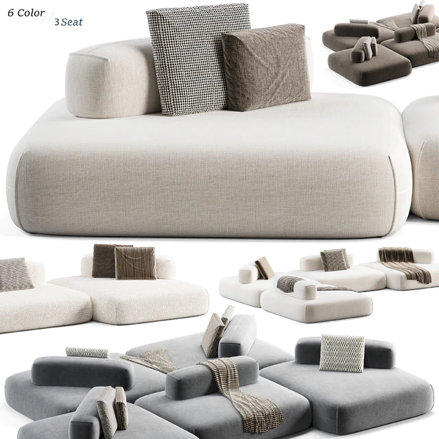 Modular sofa Flow Plus by Aatom — Descargar