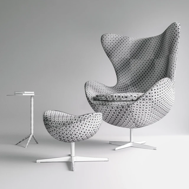 Fritz Hansen- Egg chair set — Descargar