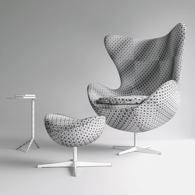 Fritz Hansen- Egg chair set — Ver 3