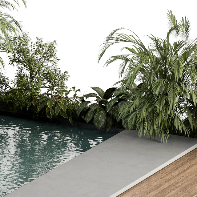 Backyard and Landscape Furniture with Pool 04 — Descargar