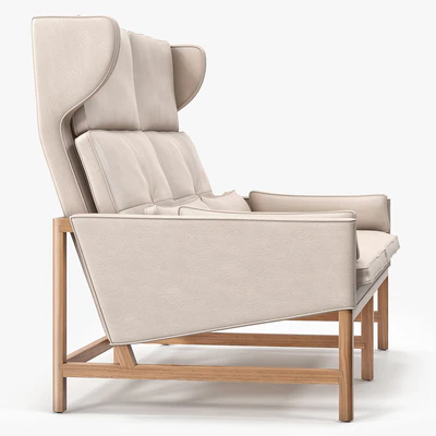 BassamFellows CB 522 Wing Back Settee — Ver 3
