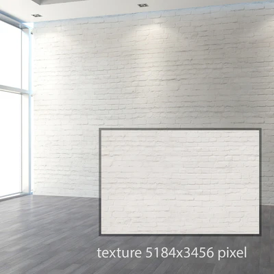 Aged brickwork of white brick — Ver 3