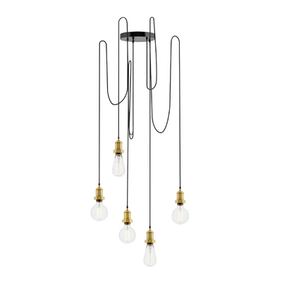 Brooklyn 5 Wire Chandelier by INDUSTVILLE — Ver 1