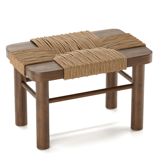 Mahogany Woden Rope Stool — Скачать