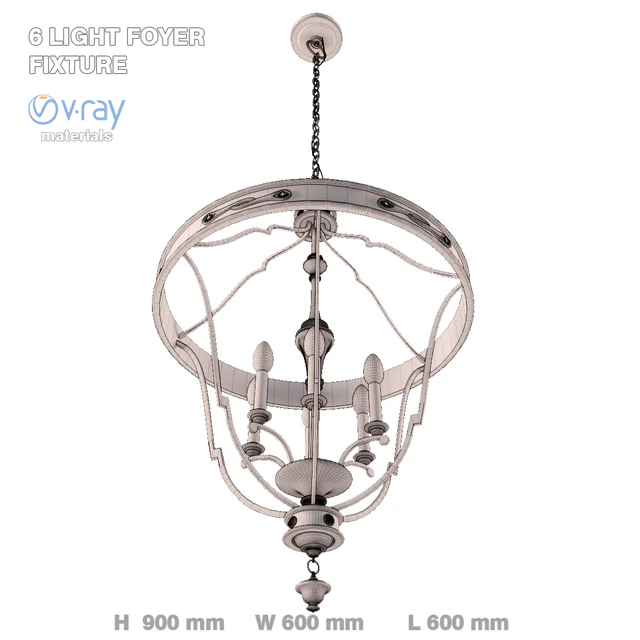 6 light pendant — Descargar