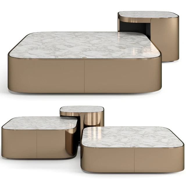 Luxence Luxury Living Parsons coffee tables set — Скачать